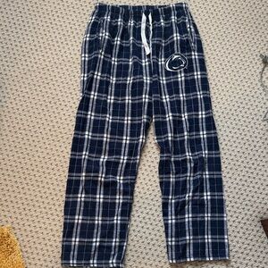 Source Unknown Navy and White Plaid Pajama Pants